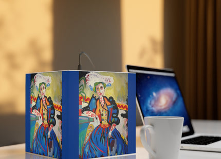 A Mulher by Amadeo de Souza-Carosa Light Cube Lamp