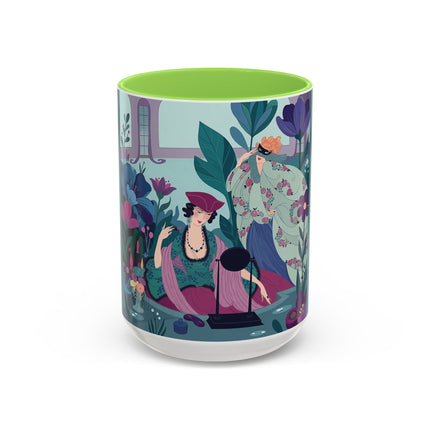 The Ladies Of The Secret Masquerade Colorful Mugs – Art Deco Floral Mystery