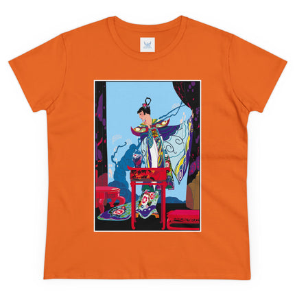 A Visual Journey by Umberto Brunelleschi Women's Midweight Cotton Tee