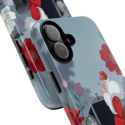 🚗🌺 The Lady Of The Grand Touring Car Phone Case – Art Deco Motoring Elegance