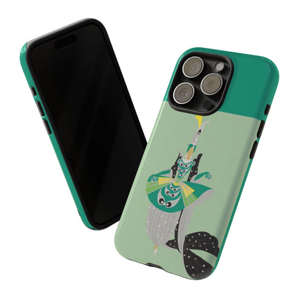 Peacock Dancer Phone Case – Opulent Glamour & Theatrical Elegance