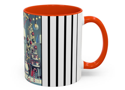 Whimsical Christmas Tea Party Colorful Mugs (11oz, 15oz)