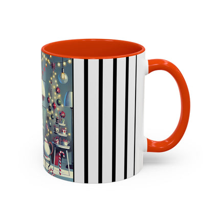 Whimsical Christmas Tea Party Colorful Mugs (11oz, 15oz)