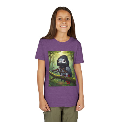 The African Grey Sentinel Youth Short Sleeve Tee