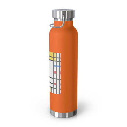 Place de la Concorde by Piet Mondrian Copper Vacuum Insulated Bottle, 22oz