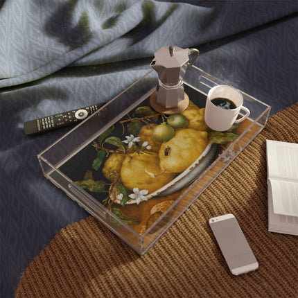 Still Life with Bowl of Citrons by Giovanna Garzoni Acrylic Serving Tray