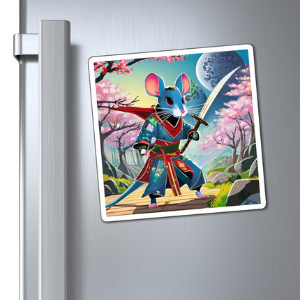 Cyber Samurai Rat Magnet (3 Sizes)
