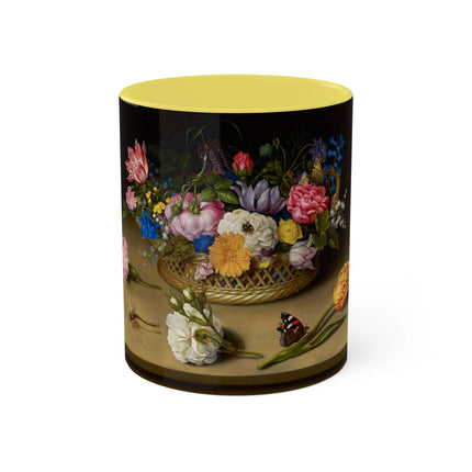 Flower Still Life by Ambrosius Bosschaert Colorful Mugs, 11oz