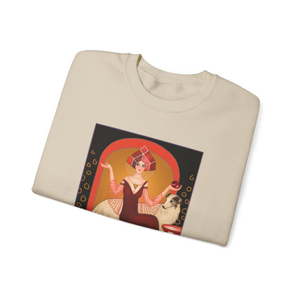 January & Garnet (from the Gem Series) by Sofia Chiostri Heavy Blend™ Crewneck Sweatshirt