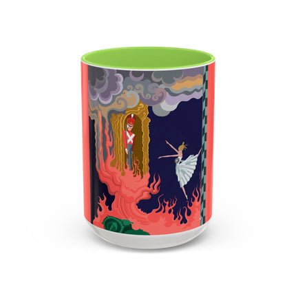 The Firebird's Awakening Colorful Mug (11oz, 15oz) – Ballet Fantasy, Mythic Fire & Art Deco Drama