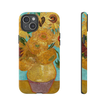 Vase with Twelve Sunflowers by Vincent Van Gogh Phone Cases