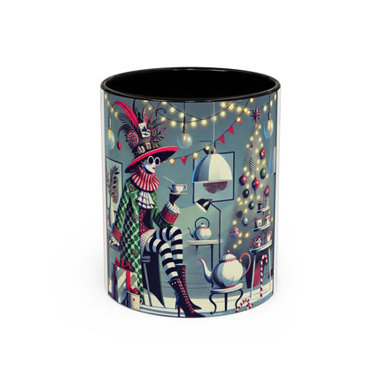 Whimsical Christmas Tea Party Colorful Mugs (11oz, 15oz)