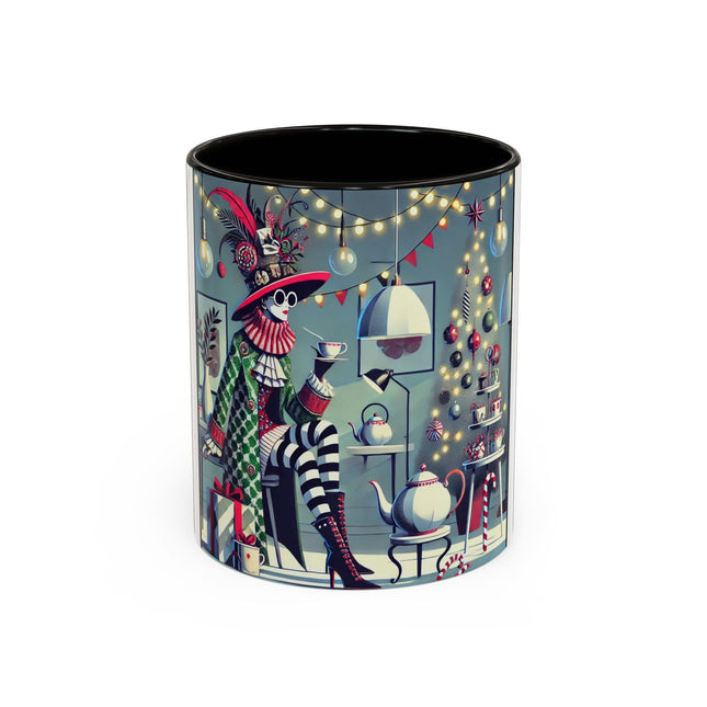 Whimsical Christmas Tea Party Colorful Mugs (11oz, 15oz)