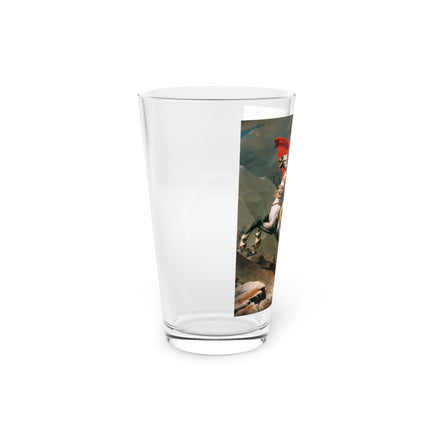 Napoleon Crossing the Alps by Jacques-Louis David Glass, 16oz