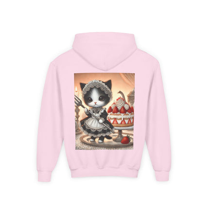 Patisserie Kitten Youth Hooded Sweatshirt – Sweet Charm & Storybook Delight