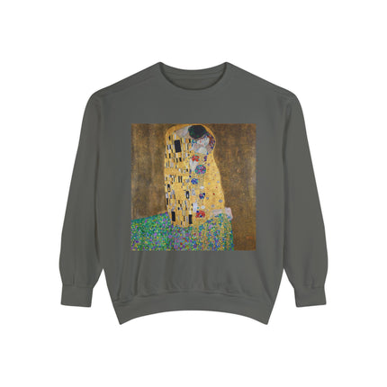 The Kiss by Gustav Klimt Unisex Garment-Dyed Sweatshirt