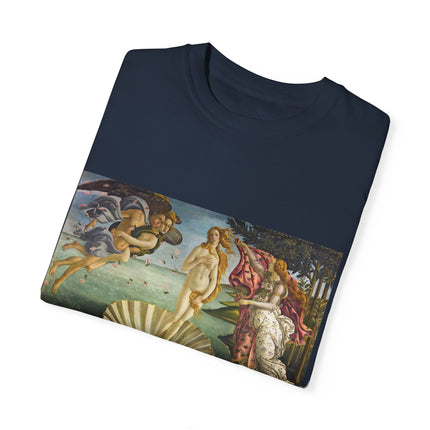 Birth of Venus by Sandro Botticelli Unisex Garment-Dyed T-shirt