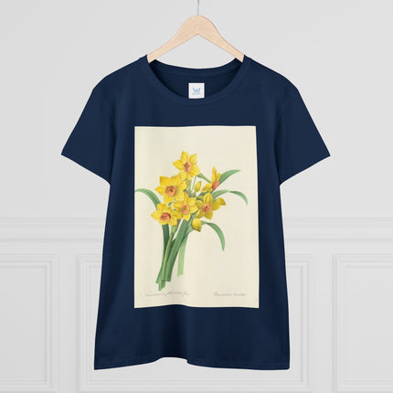 Choix des plus belles fleurs, Plate 052 by Pierre Joseph Redouté  Women's Midweight Cotton Tee