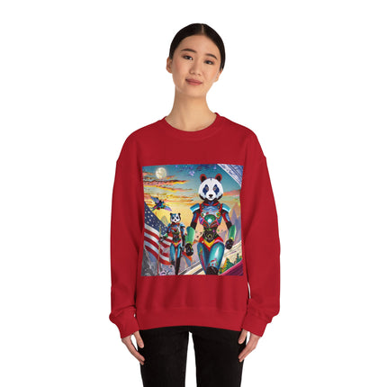 Cyber Punk Robots Unisex Heavy Blend™ Crewneck Sweatshirt