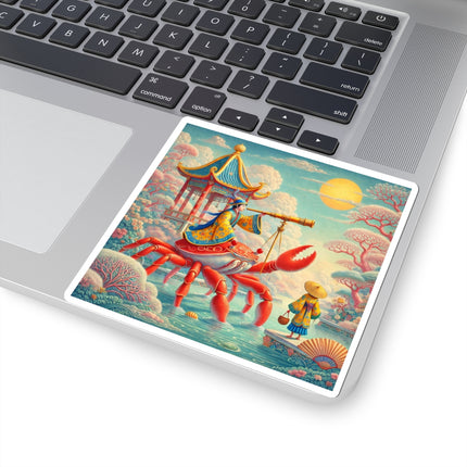 The Celestial Crab Navigator Kiss-Cut Stickers (4 Sizes)
