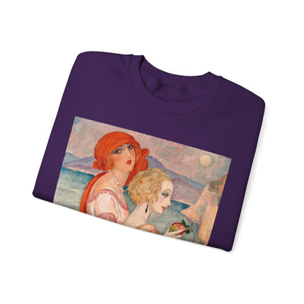 Sur la Route d'Anacapri by Gerda Wegener Heavy Blend™ Crewneck Sweatshirt