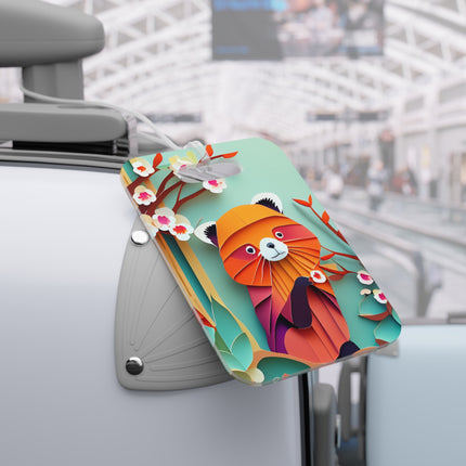 A Playful Red Panda Luggage Tags