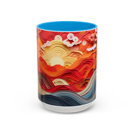 Vibrant Sunrise Sky Colorful Mugs (11oz, 15oz)