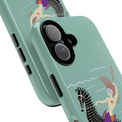 Mermaid on Seahorse Phone Case – Mythic Ocean Grace