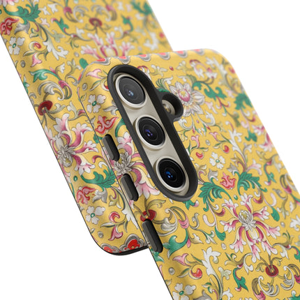 Yellow Botanical Pattern by Owen Jones Phone Cases
