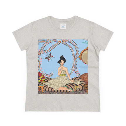 Minuit … ou l’appartement à la mode by George Barbier Women's Midweight Cotton Tee