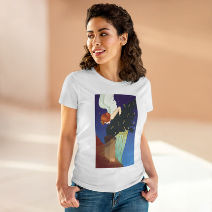 The Christmas Angel Women's Midweight Cotton Tee