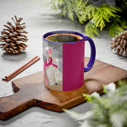 The Red Bird Colorful Mugs – Gentle Storybook Charm & Elegant Whimsy