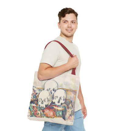 The Three Skulls by Paul Cézanne Tote Bag (AOP)