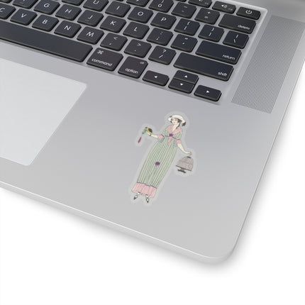 Robe de linon (Linen Dress) by Charles Martin Kiss-Cut Stickers (4 Sizes)