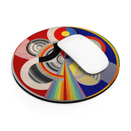 Rythme No. 1 by Robert Delaunay Mouse Pad, Round and Rectangle