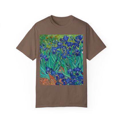 Irises by Van Gogh Unisex Garment-Dyed T-shirt