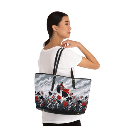 🌹☂️ The Lady In The Storm Shoulder Bag – Art Deco Fashion Drama