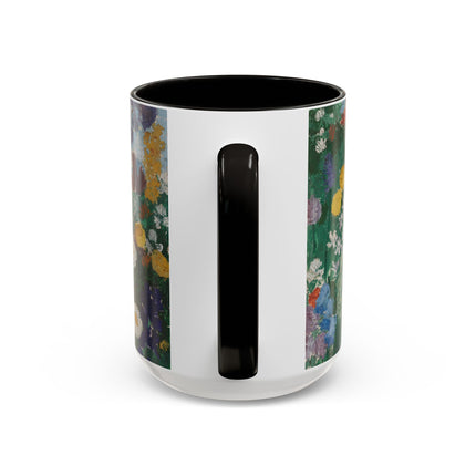 Flowers on the Mountain by August Babberger Colorful Mugs (11oz, 15oz)