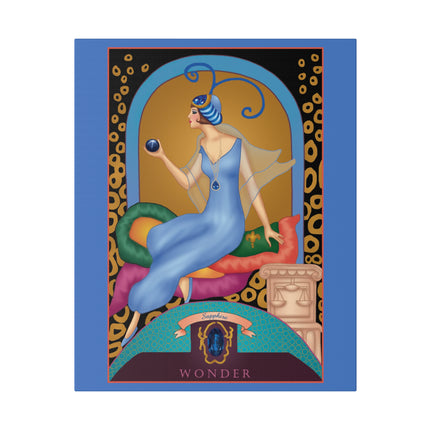 September & Sapphire – Sofia Chiostri’s Celestial Art Deco Canvas