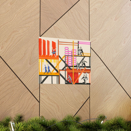 Maquettes de Théatre 4 by Alexandra Exter Premium Matte Horizontal Posters