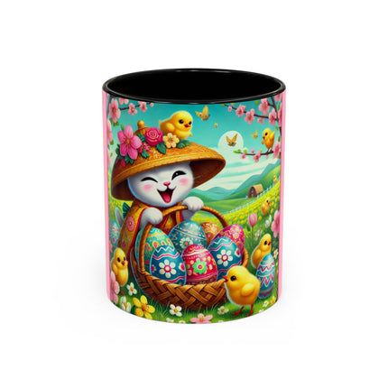 Geisha Kitten’s Easter Delight Colorful Mugs (11oz, 15oz)