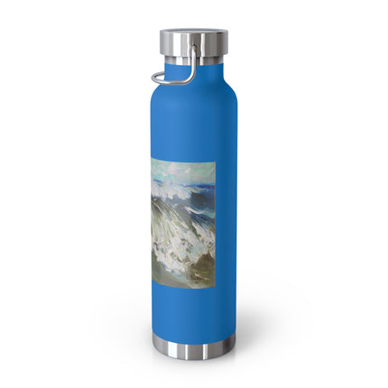 The Wave by Karl Hagemeister Copper Vacuum Insulated Bottle, 22oz