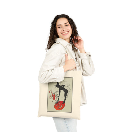 Bewitching Halloween Cotton Canvas Tote Bag