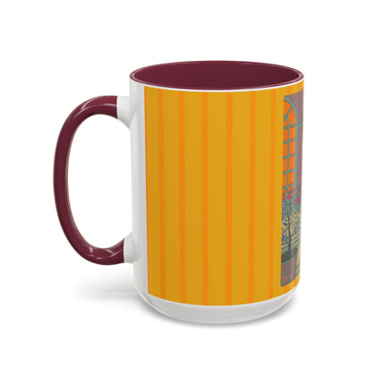 Sur Les Marches Du Jardin by Georges LePape Colorful Mugs (11oz, 15oz)