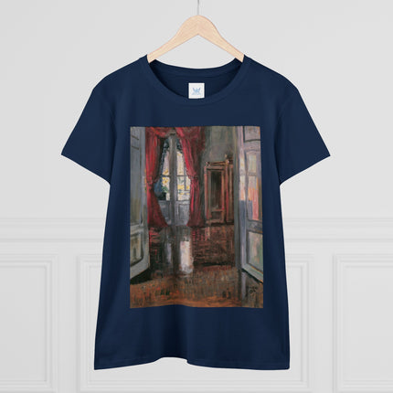 View into an Apartment by Egon Schiele Women's Midweight Cotton Tee
