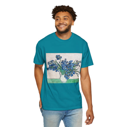 Irises by Vincent Van Gogh Unisex Garment-Dyed T-shirt