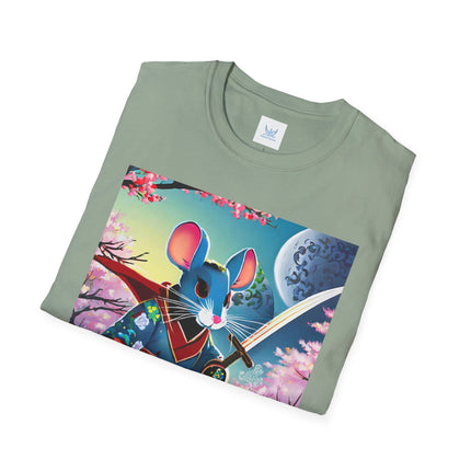 Cyber Samurai Rat Softstyle T-Shirt