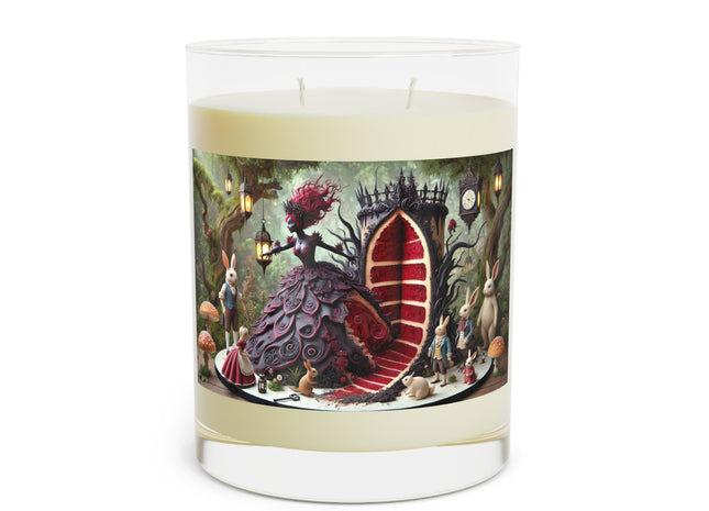 Malice in Wonderland – Gothic Halloween Cake Fantasy Scented Candle - Full Glass, 11oz