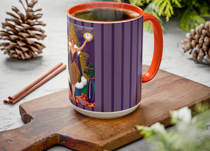Countdown to Christmas Elegance Colorful Mugs (11oz, 15oz)