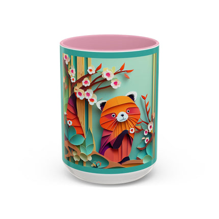 A Playful Red Panda Colorful Mugs (11oz, 15oz)
